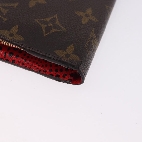 LOUIS VUITTON Monogram PortefeuilleInsolite Long Wallet Rouge M60454 Auth 192548