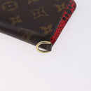 LOUIS VUITTON Monogram PortefeuilleInsolite Long Wallet Rouge M60454 Auth 192548-16