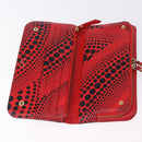 LOUIS VUITTON Monogram PortefeuilleInsolite Long Wallet Rouge M60454 Auth 192548-9