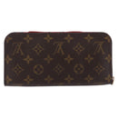 LOUIS VUITTON Monogram PortefeuilleInsolite Long Wallet Rouge M60454 Auth 192548-2