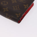 LOUIS VUITTON Monogram PortefeuilleInsolite Long Wallet Rouge M60454 Auth 192548-14