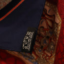 HERMES Carre 90 Scarf ”MARE NOSTRUM” Silk Red Navy Auth 192551-14
