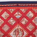 HERMES Carre 90 Scarf ”MARE NOSTRUM” Silk Red Navy Auth 192551-3