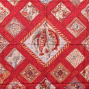 HERMES Carre 90 Scarf ”MARE NOSTRUM” Silk Red Navy Auth 192551-6