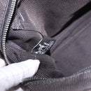 HERMES Her LineMM Hand Bag Canvas Gray Silver Auth 192552-15