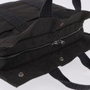 HERMES Her LineMM Hand Bag Canvas Gray Silver Auth 192552-6