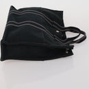 HERMES Fourre Tout Hand Bag cotton 3 Set Black Red Auth 192553-11