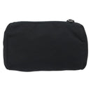 PRADA Pouch Nylon Black Silver Auth 192554-2