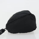 PRADA Pouch Nylon Black Silver Auth 192554-4