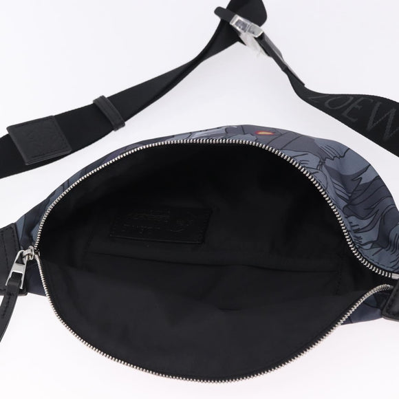 LOEWE LOEWE × Studio Ghibli Howl Bum Bag Nylon Black Gray Auth 192555SM