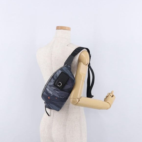 LOEWE LOEWE × Studio Ghibli Howl Bum Bag Nylon Black Gray Auth 192555SM