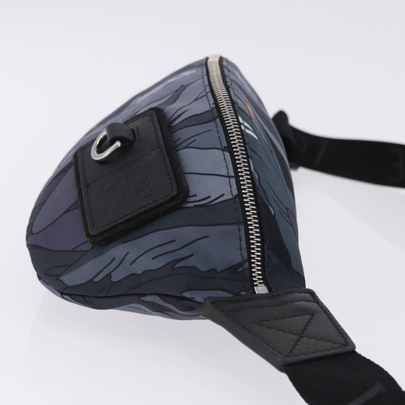 LOEWE LOEWE × Studio Ghibli Howl Bum Bag Nylon Black Gray Auth 192555SM