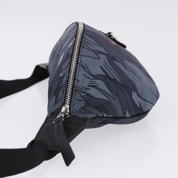 LOEWE LOEWE × Studio Ghibli Howl Bum Bag Nylon Black Gray Auth 192555SM