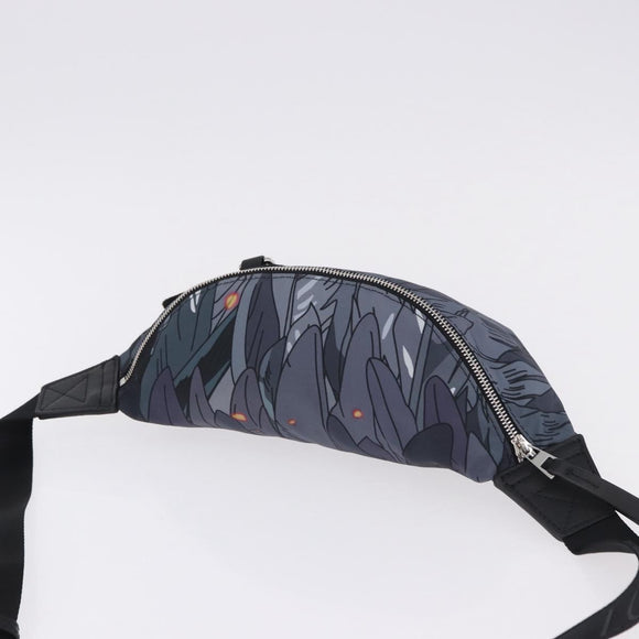 LOEWE LOEWE × Studio Ghibli Howl Bum Bag Nylon Black Gray Auth 192555SM