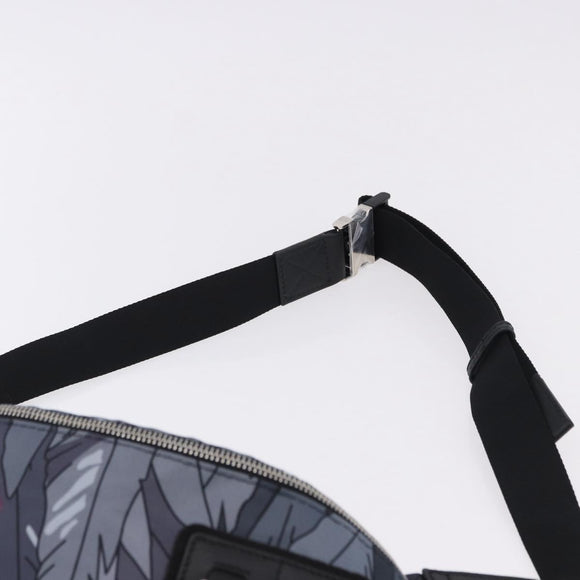 LOEWE LOEWE × Studio Ghibli Howl Bum Bag Nylon Black Gray Auth 192555SM