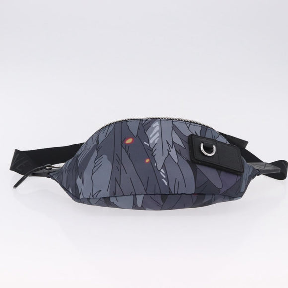 LOEWE LOEWE × Studio Ghibli Howl Bum Bag Nylon Black Gray Auth 192555SM