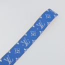 LOUIS VUITTON Monogram LV Printed Initials 40MM Belt Blue M8460 Auth 192556SAM-8