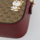 GUCCI Micro GG Supreme Doraemon Collaboration Bag PVC Beige 574886 Auth 192558SM-14
