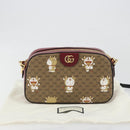GUCCI Micro GG Supreme Doraemon Collaboration Bag PVC Beige 574886 Auth 192558SM-12
