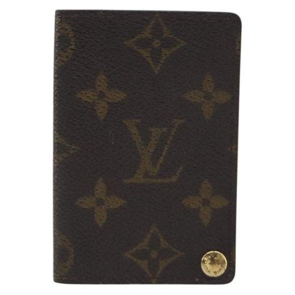 LOUIS VUITTON Monogram Porto Cartes Crdit Pression Card Case M60937 Auth 192559