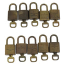 LOUIS VUITTON Padlock 10 Set Padlock metal Gold LV Auth 192560-3