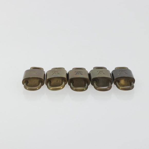 LOUIS VUITTON Padlock 10 Set Padlock metal Gold LV Auth 192560