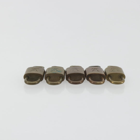 LOUIS VUITTON Padlock 10 Set Padlock metal Gold LV Auth 192560