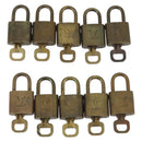 LOUIS VUITTON Padlock 10 Set Padlock metal Gold LV Auth 192561-2
