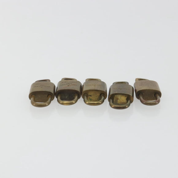 LOUIS VUITTON Padlock 10 Set Padlock metal Gold LV Auth 192561