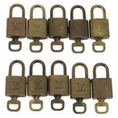 LOUIS VUITTON Padlock 10 Set Padlock metal Gold LV Auth 192562-2