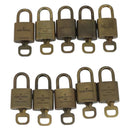 LOUIS VUITTON Padlock 10 Set Padlock metal Gold LV Auth 192562-3