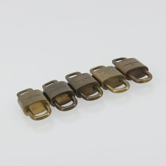LOUIS VUITTON Padlock 10 Set Padlock metal Gold LV Auth 192562