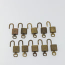 LOUIS VUITTON Padlock 10 Set Padlock metal Gold LV Auth 192562-8