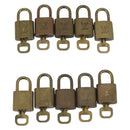 LOUIS VUITTON Padlock 10 Set Padlock metal Gold LV Auth 192563-2
