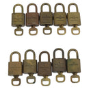 LOUIS VUITTON Padlock 10 Set Padlock metal Gold LV Auth 192563-3