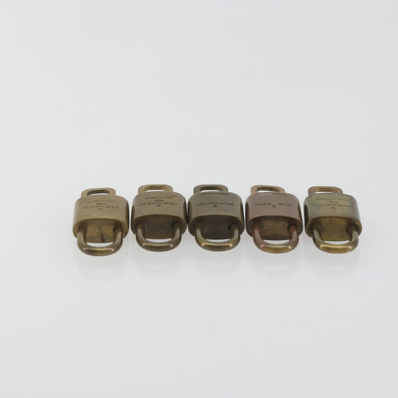 LOUIS VUITTON Padlock 10 Set Padlock metal Gold LV Auth 192563