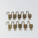 LOUIS VUITTON Padlock 10 Set Padlock metal Gold LV Auth 192563-8