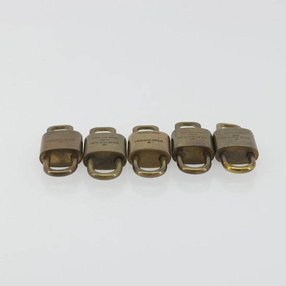 LOUIS VUITTON Padlock 10 Set Padlock metal Gold LV Auth 192564