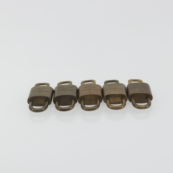 LOUIS VUITTON Padlock 10 Set Padlock metal Gold LV Auth 192564