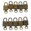 LOUIS VUITTON Padlock 10 Set Padlock metal Gold LV Auth 192565-3