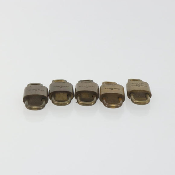 LOUIS VUITTON Padlock 10 Set Padlock metal Gold LV Auth 192565