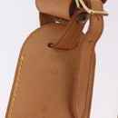 LOUIS VUITTON Name Tag Powanie 10 Set Powanie Leather Beige LV Auth 192567-4