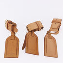 LOUIS VUITTON Name Tag Powanie 10 Set Powanie Leather Beige LV Auth 192567-5
