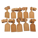LOUIS VUITTON Name Tag Powanie 10 Set Powanie Leather Beige LV Auth 192568-1
