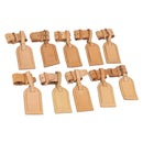 LOUIS VUITTON Name Tag Powanie 10 Set Powanie Leather Beige LV Auth 192569-1