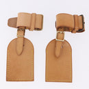 LOUIS VUITTON Name Tag Powanie 10 Set Powanie Leather Beige LV Auth 192569-12