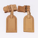 LOUIS VUITTON Name Tag Powanie 10 Set Powanie Leather Beige LV Auth 192569-13