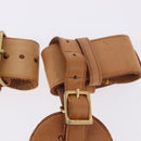 LOUIS VUITTON Name Tag Powanie 10 Set Powanie Leather Beige LV Auth 192569-4