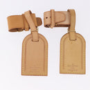 LOUIS VUITTON Name Tag Powanie 10 Set Powanie Leather Beige LV Auth 192569-5