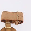 LOUIS VUITTON Name Tag Powanie 10 Set Powanie Leather Beige LV Auth 192569-7